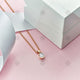 Rose Gold Diamond Pendant - NC2006