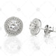 Vintage Halo Earrings - NE1008