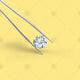 Diamond with tweezers on yellow - NE1010