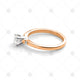 Rose Gold Diamond Ring - NE1012
