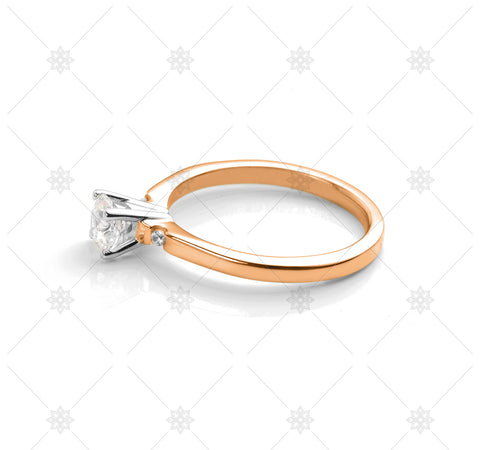 Rose Gold Diamond Ring - NE1012