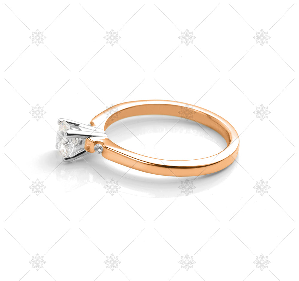 Rose Gold Diamond Ring - NE1012