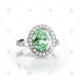 Big Green Halo Ring - NE1015