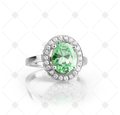 Big Green Halo Ring - NE1015
