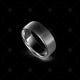 Mens Satin Wedding Ring Dark  - NE1018