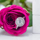 Pink Rose Halo Engagement Ring  - NE1020B