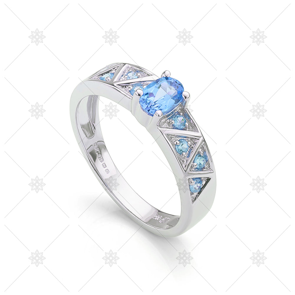 Blue Topaz Cherished Ring  - NE1025B