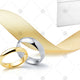 Wedding Rings Ribbon box - NE1037a