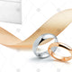 Wedding Rings Ribbon box - NE1037b