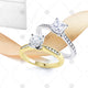 Semi Set Diamond Rings & Ribbon - NE1038b