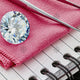 Round Diamond on Pink cloth  - MJ1047