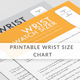 Printable Wrist Size Measurement - ED1011