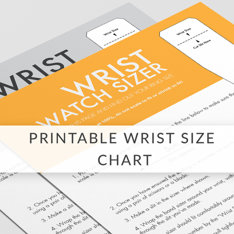 Printable Wrist Size Measurement - ED1011