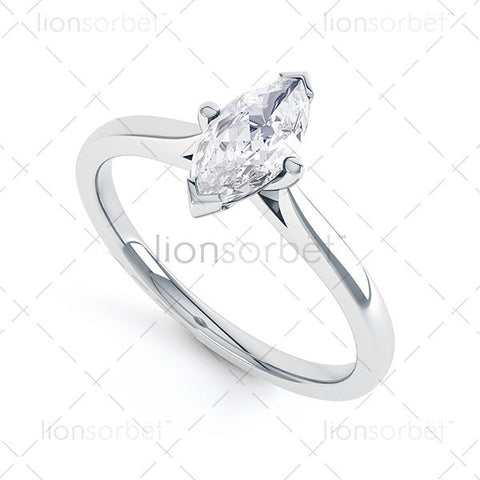 Solitaire Marquise Ring MQ1001