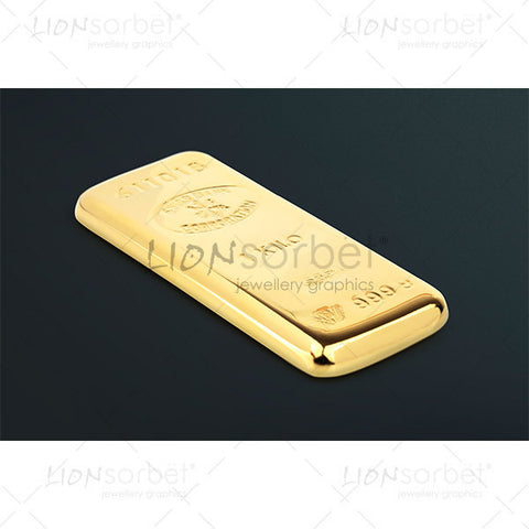 Bullion bar black background