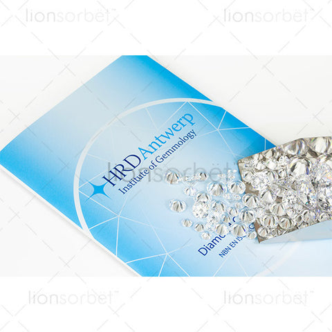 HRD Certificate scoop of diamonds