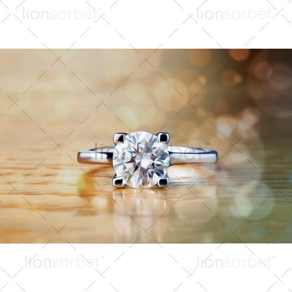 2ct diamond ring illustration