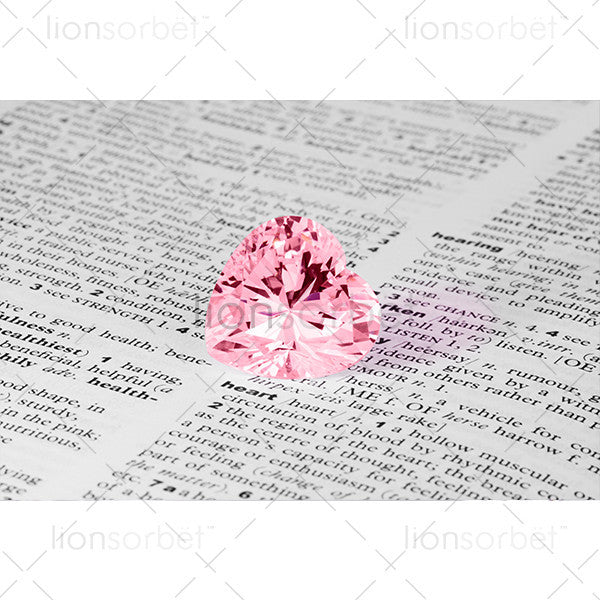 pink heart gemstone