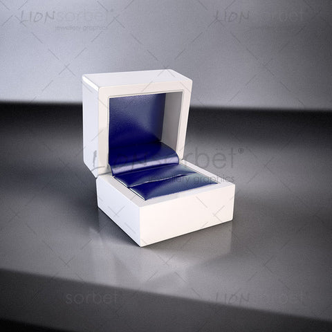 Blue ring box image for jewellery web design and marketing