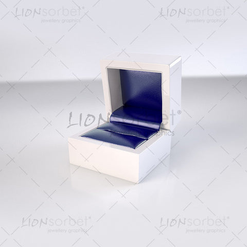 jewellery ring box on light grey background
