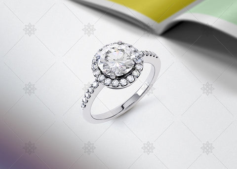 Diamond Halo Ring Studio - SD1002
