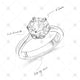 Diamond Ring Pencil drawing with annotations - SK1011