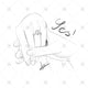 Getting Engaged Pencil Sketch Yes - SK1029