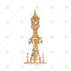 Chamberlain Clock Tower Sketch Birmingham - SK1045