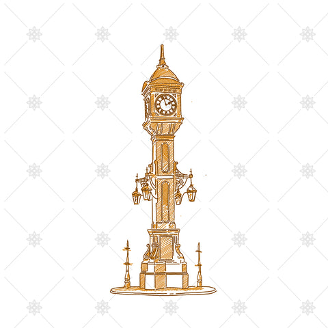 Chamberlain Clock Tower Sketch Birmingham - SK1045