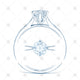 Solitaire Diamond Ring Sketch - SK1048