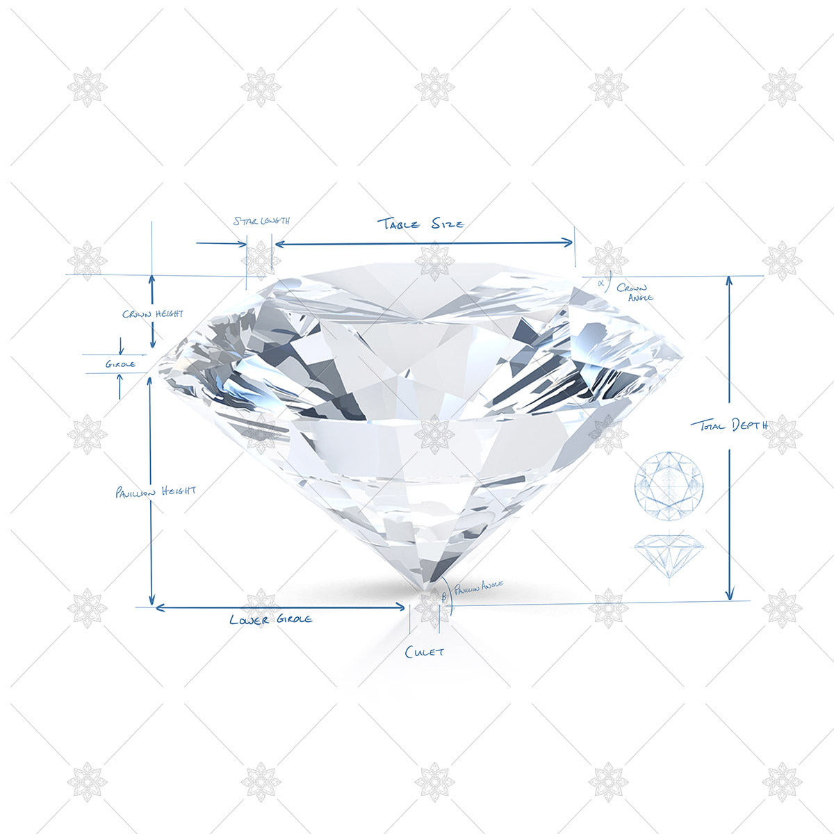 Diamond Proportions and Anatomy - SK1062