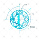 Top view diamond sketch illustration - SK1027