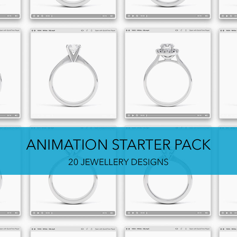 Diamond Ring Animation Pack featuring 20 diamond ring designs ...