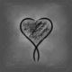 Black Valentines Heart illustration