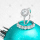 Winter Rings on Green Christmas Bauble - WC1001