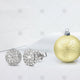 Halo Earrings Gold Christmas Bauble - WC2002