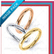 Colour wedding ring image pack Yellow, White and Rose Gold