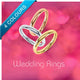 Wedding ring image pack, Yellow, White and Rose Gold in 4 colours