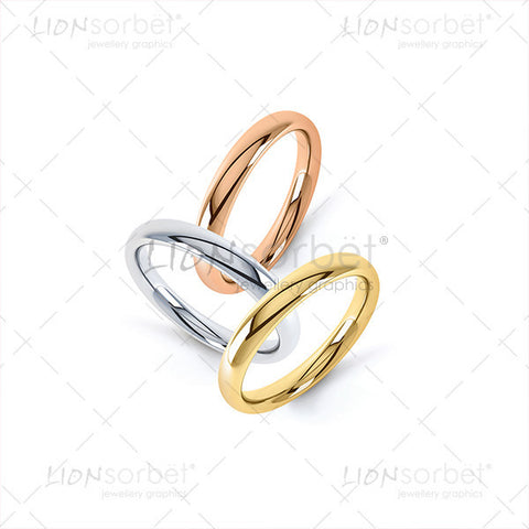 Colour wedding ring image pack in exciting colours