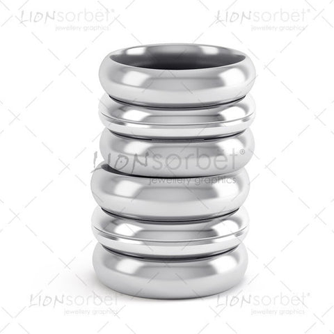 wedding ring stack