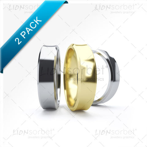 beveled wedding ring image pack