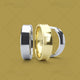 beveled Wedding ring image brown