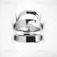 black and white wedding rings