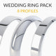 Wedding Ring Profile Pack in 3 Metal Colours - MP004