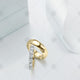 Yellow Gold Wedding Rings Set - MJ1023