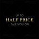 Half Price Sale image for website use - web banner