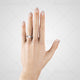 CJ031 Round Ring on a Hand