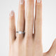 CJ031 Round Ring on a Hand