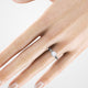 CJ031 Round Ring on a Hand